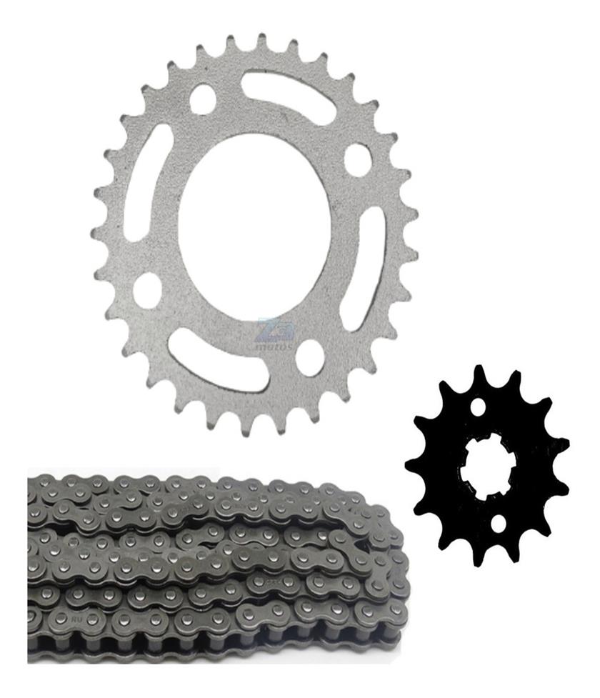 Kit Relação Cbx 150 Aero Coroa 30 Pinhão 13 Corrente Fina