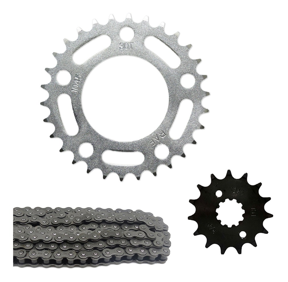 Kit Relação Cbx 200 Strada Coroa + Pinhão 15 + Corrente Fina