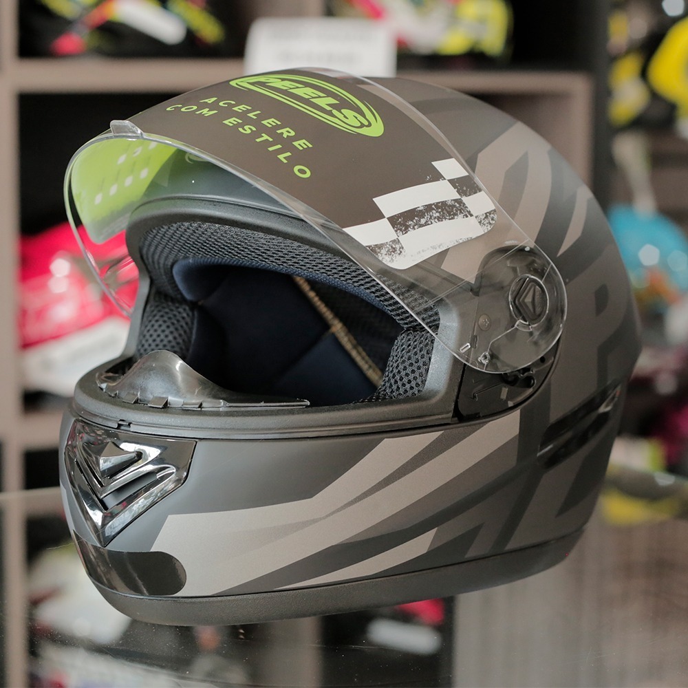 Capacete Fechado Peels Spike Maxi Preto Fosco Com Grafite Na Z Motos Sua Melhor Op O Em Moto