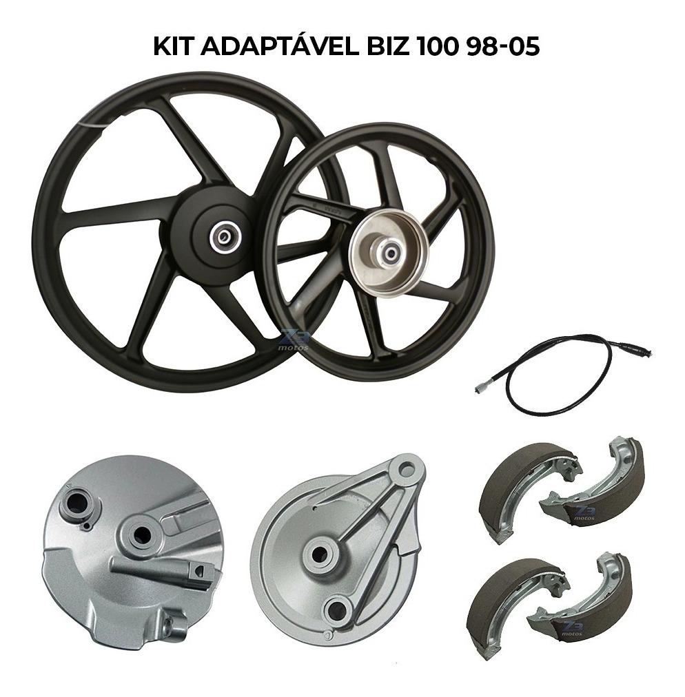 Kit Roda Scud 6p Adaptável Biz 100 1998-2005  