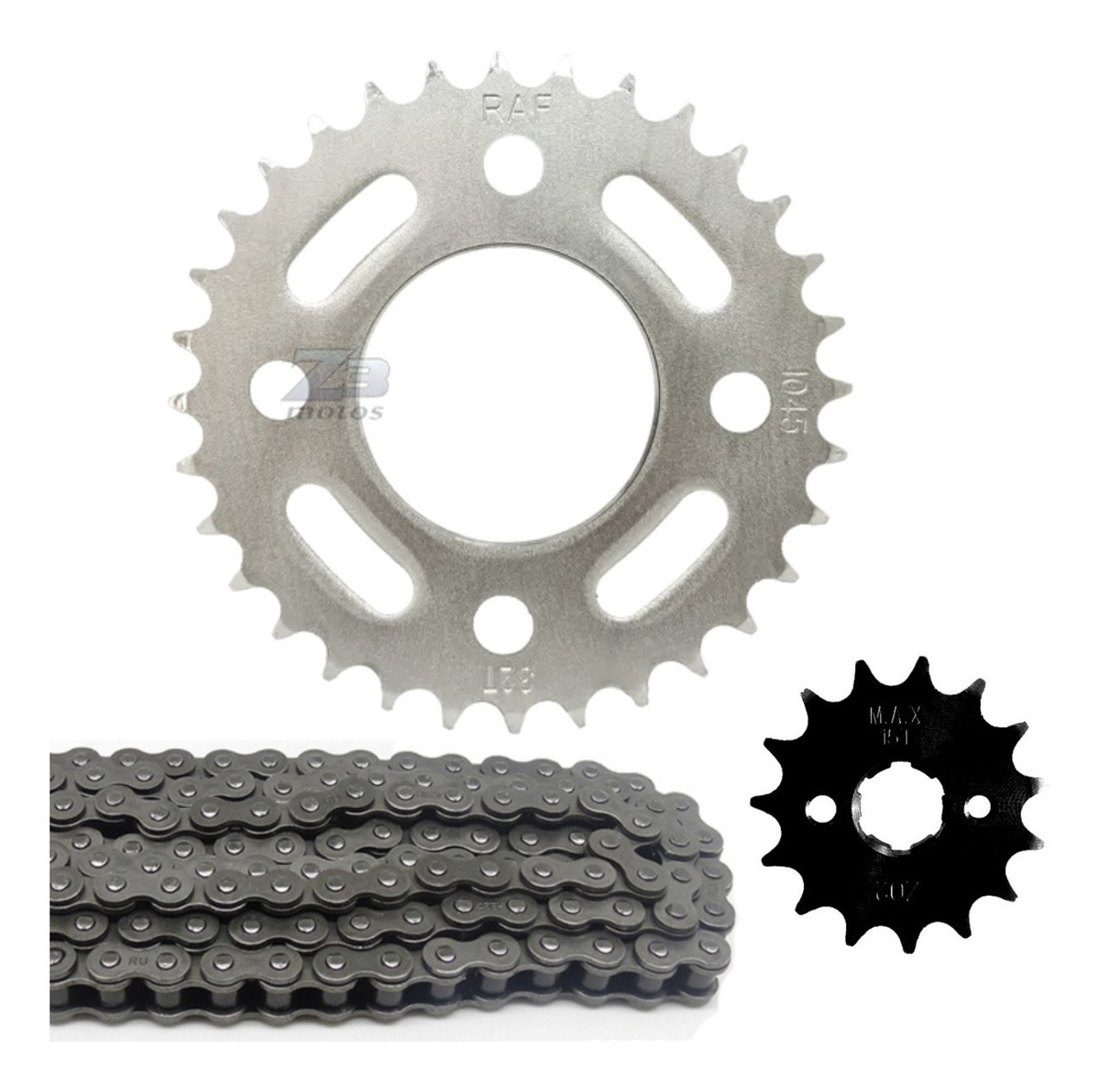 Kit Relação Cbx 150 Aero Coroa 32 Pinhão 15 Corrente Fina