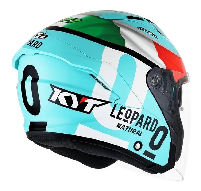 Capacete Aberto Kyt Nf-j Dennis Foggia Leopard Italia - Azul é na Z3 Motos  sua melhor Opção em moto peças com melhor preço!