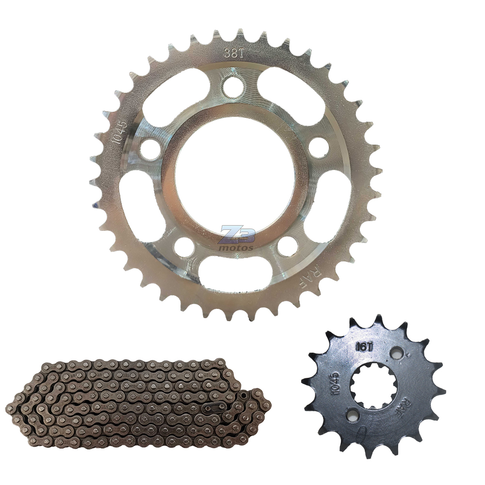 Kit Relação Cbx 250 Twister 38x16 Corrente Fina Com Retentor