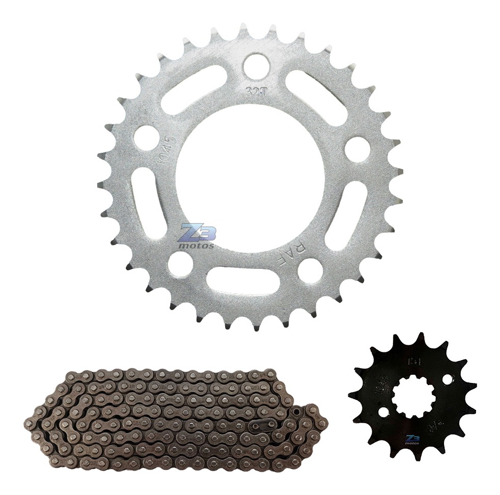 Kit Relação Cbx 250 Twister Coroa 32 Pinhão 14 Corrente Fina