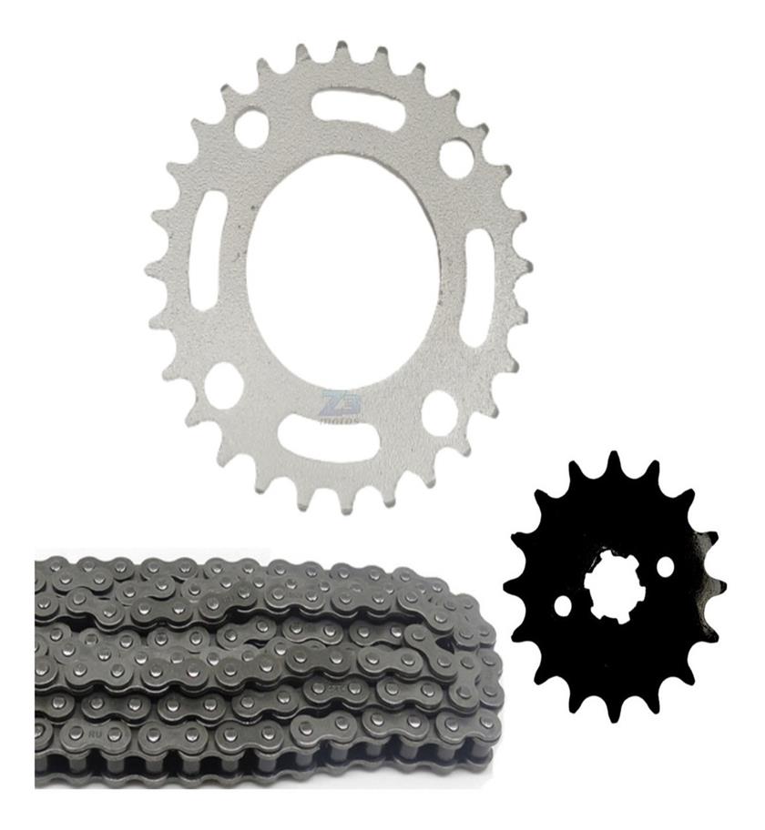 Kit Relação Cbx 150 Aero Coroa 28 Pinhão 16 Corrente Fina
