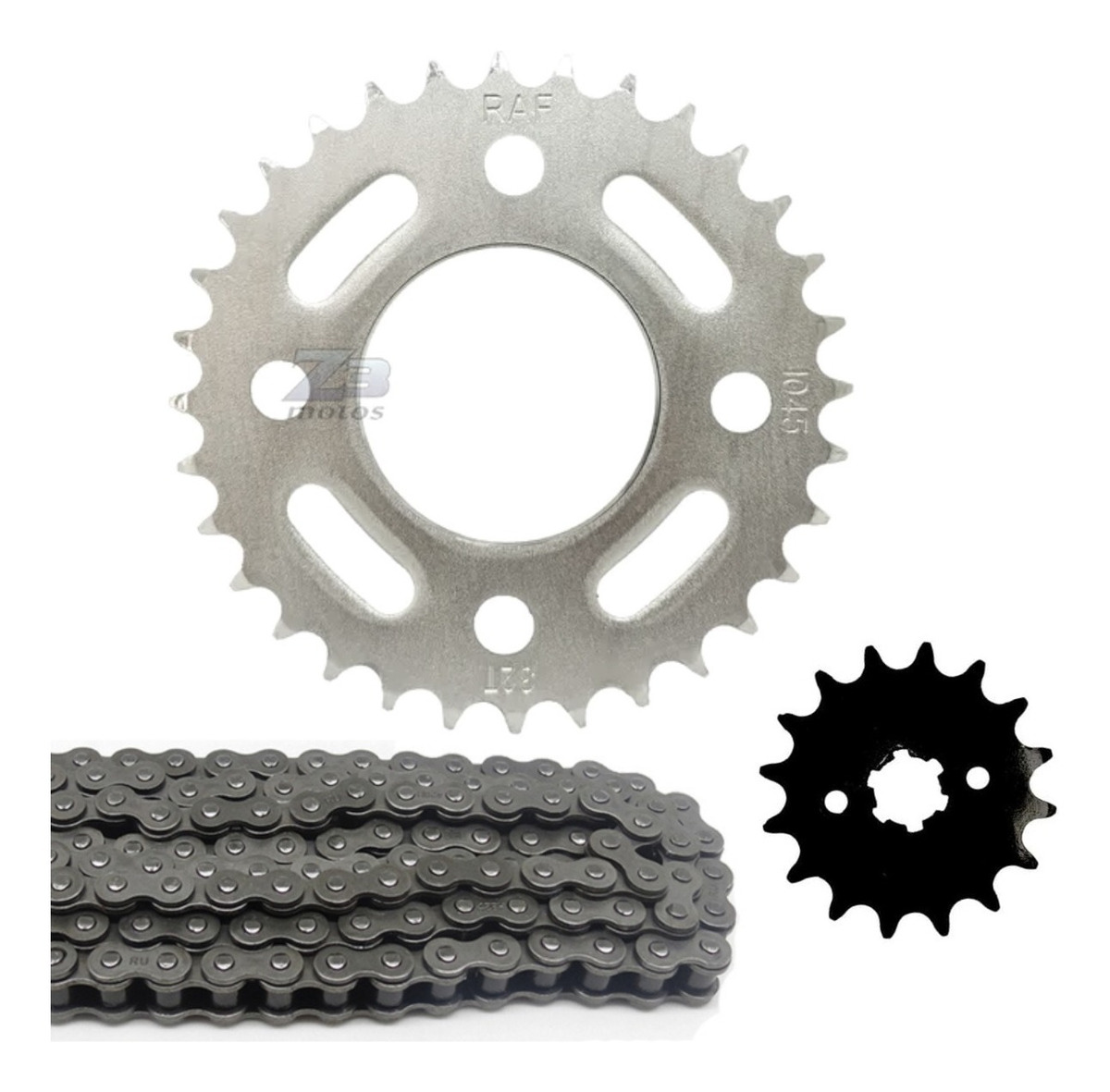 Kit Relação Cbx 150 Aero Coroa 32 Pinhão 16 Corrente Fina