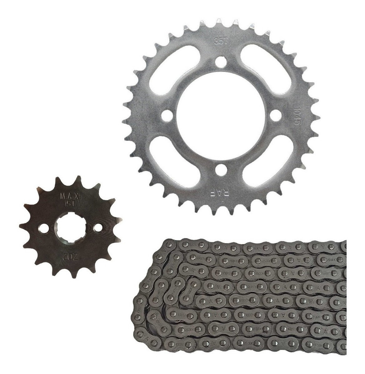 Kit Relação Yamaha Ybr 125 35 x 15 Corrente Fina Retentor