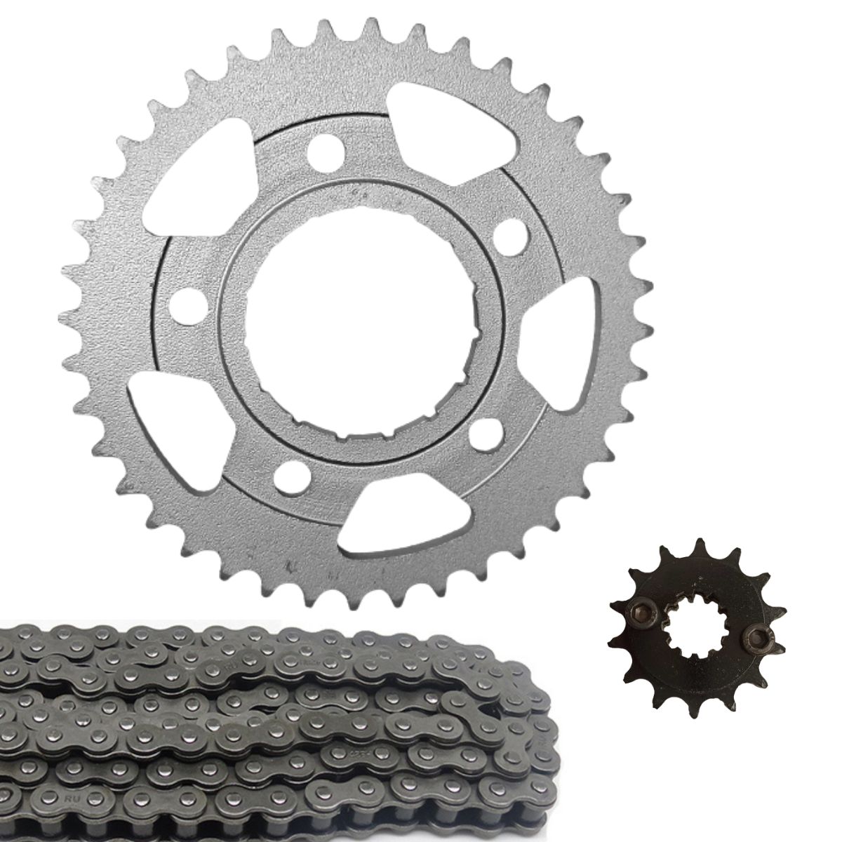 Kit Relação Cb 300 Corrente Fina 428 Coroa 40 Pinhão 15