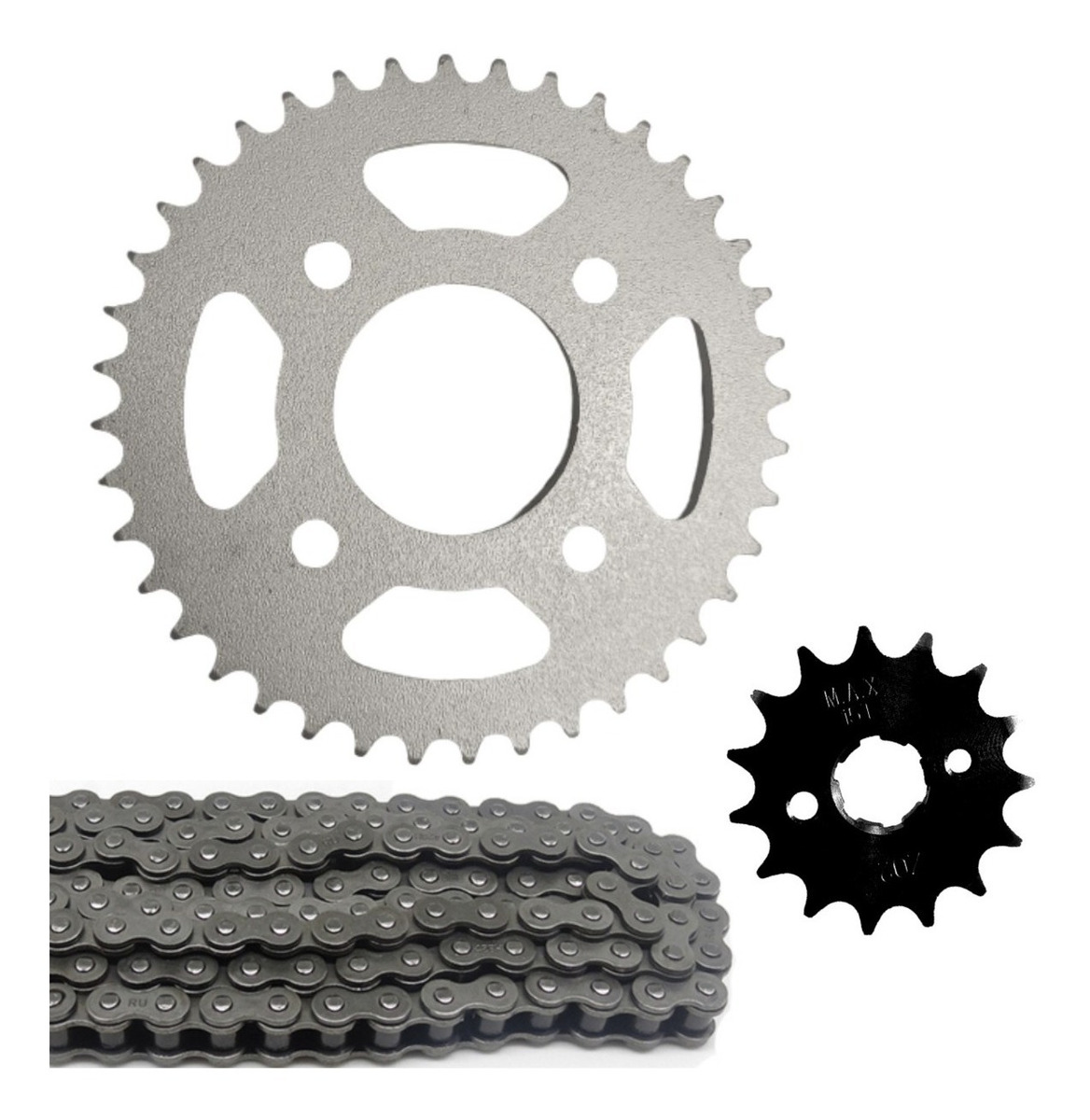 Kit Relação Cbx 150 Aero Coroa 40 Pinhão 15 Corrente Fina