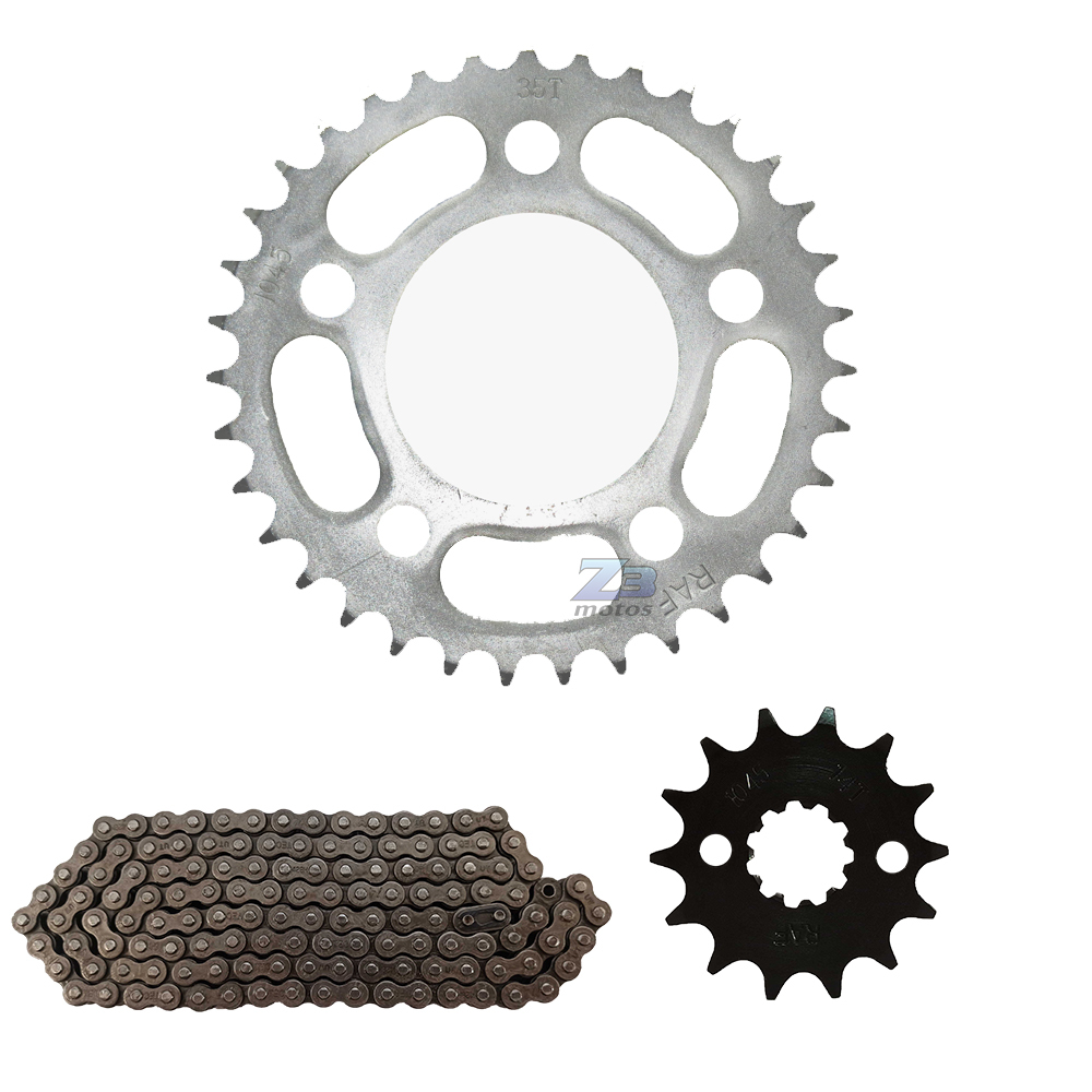 Kit Relação Cbx250 Twister 35x14 Corrente Fina Com Retentor