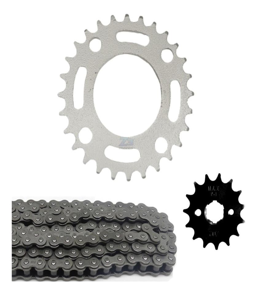 Kit Relação Cbx 150 Aero Coroa 28 Pinhão 15 Corrente Fina