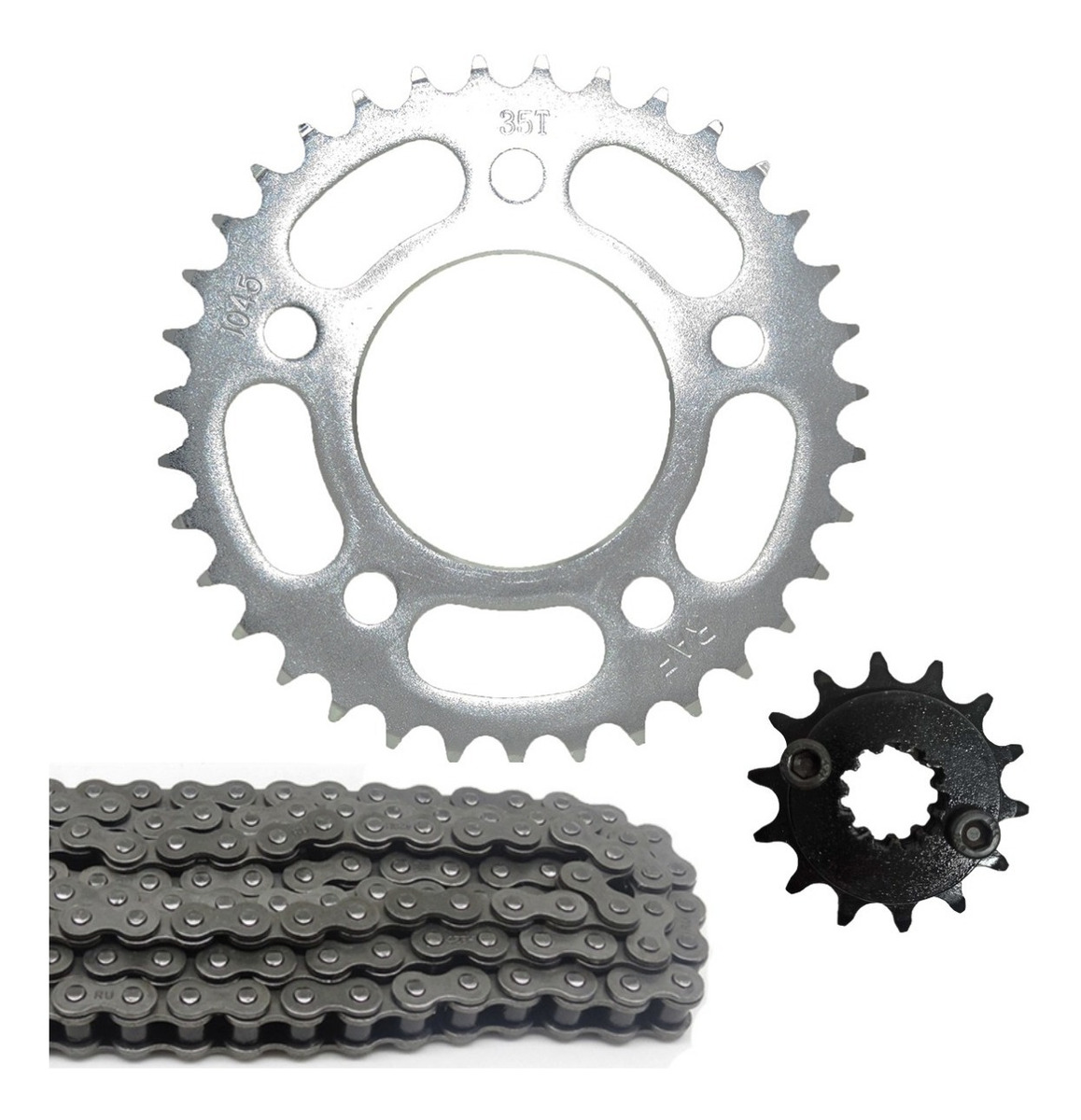 Kit Relação Cb 300 Coroa 35 Pinhão 14 Corrente Fina Retentor
