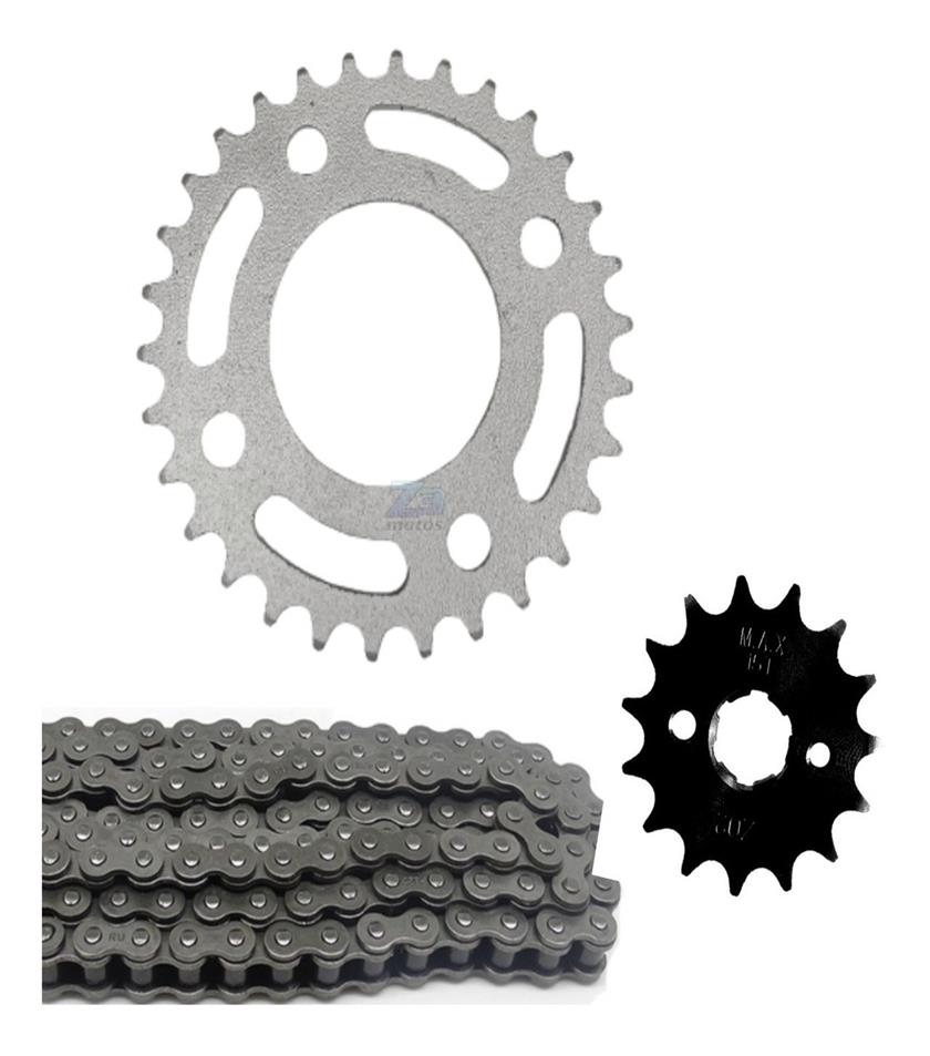 Kit Relação Cbx 150 Aero Coroa 30 Pinhão 15 Corrente Fina