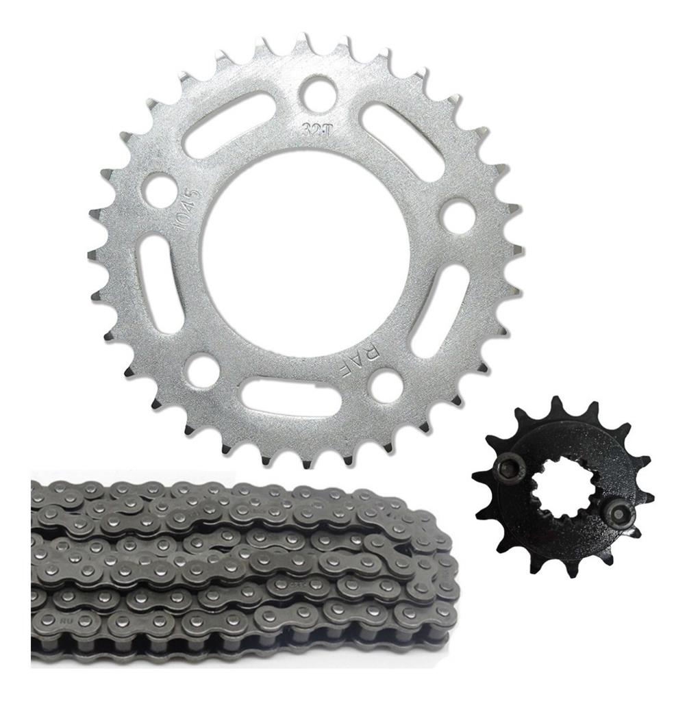 Kit Relação Cb 300 Coroa 32 Pinhão 14 Corrente Fina Retentor