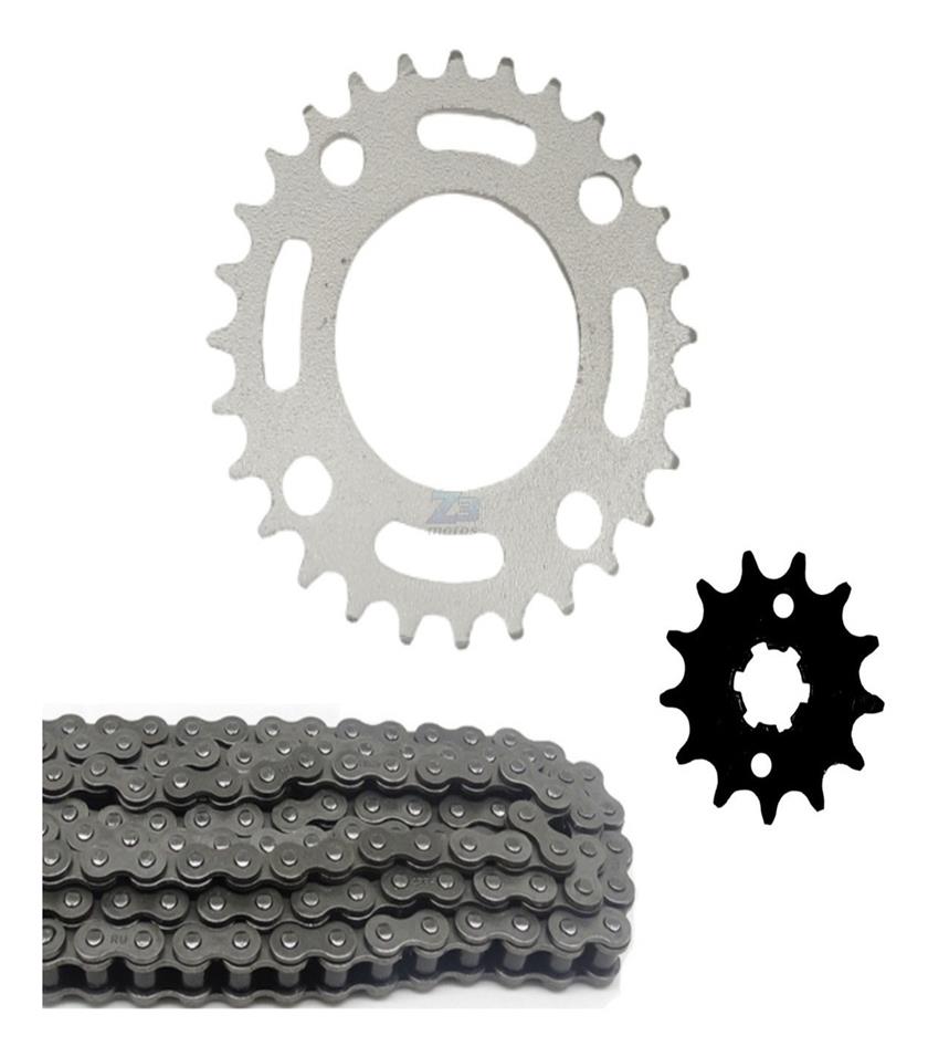 Kit Relação Cbx 150 Aero Coroa 28 Pinhão 13 Corrente Fina