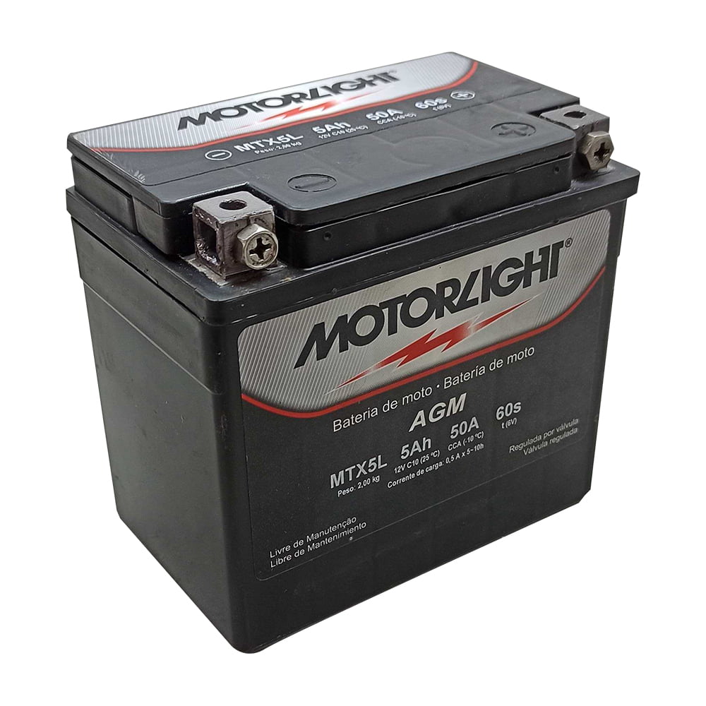 Bateria MTX5L MotorLight 5ah 6 Volts  