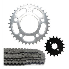 Kit Relação Cbx 250 Twister Coroa 35 Pinhão 17 Corrente Fina com Retentor
