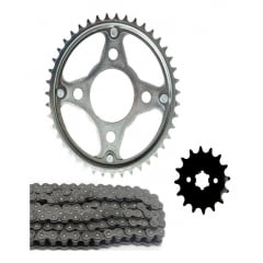 Kit Relação Cbx 150 Aero Coroa 43 Pinhão 16 Corrente Fina