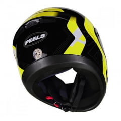 Capacete Fechado Spike New Ghost Preto/Amarelo