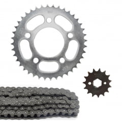 Kit Relação Cbx 200 Strada Coroa + Pinhão 15 + Corrente Fina