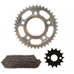 Kit Relação Cbx250 Twister 38 Pinhão 14 Corrente Fina Com Retentor