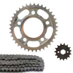 Kit Relação Cbx 200 Strada Coroa + Pinhão 15 + Corrente Fina