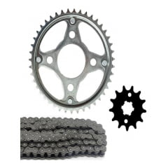 Kit Relação Cbx 150 Aero Coroa 43 Pinhão 13 Corrente Fina