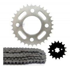 Kit Relação Cbx 150 Aero Coroa 32 Pinhão 16 Corrente Fina