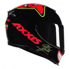 Capacete Axxis Eagle Mg16 Celebrity Edit Marianny Black Red