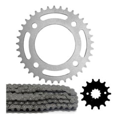 Kit Relação Cb Twister 2016 Coroa 37 Pinhão 14 Corrente Fina
