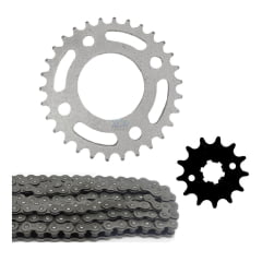 Kit Relação Cbx 150 Aero Coroa 30 Pinhão 14 Corrente Fina