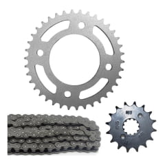 Kit Relação Cb Twister 2016 Coroa 38 Pinhão 16 Corrente Fina