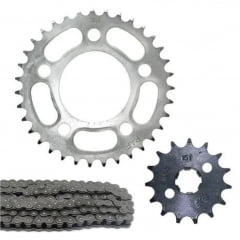Kit Relação Cbx 200 Strada Coroa + Pinhão 15 + Corrente Fina