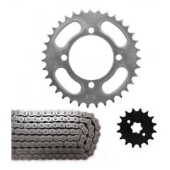 Kit Relação Yamaha Ybr 125 Coroa 35 Pinhão 16 Corrente Fina