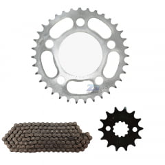 Kit Relação Cbx250 Twister 35x14 Corrente Fina Com Retentor