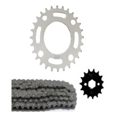 Kit Relação Cbx 150 Aero Coroa 28 Pinhão 15 Corrente Fina