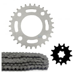 Kit Relação Cbx 150 Aero Coroa 29 Pinhão 13 Corrente Fina