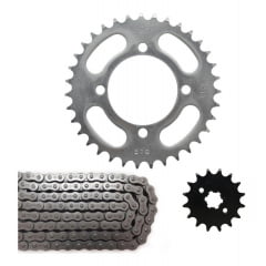 Kit Relação Ybr 125 Coroa 35 Pinhão 16 Corrente 428 Retentor