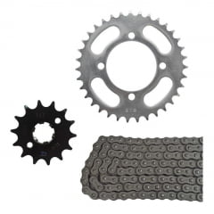 Kit Relação Ybr Coroa 35 X Pinhão 14 Corrente Fina Retentor
