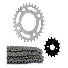 Kit Relação Cbx 150 Aero Coroa 30 Pinhão 15 Corrente Fina