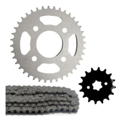 Kit Relação Cbx 150 Aero Coroa 40 Pinhão 16 Corrente Fina