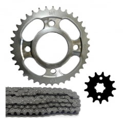 Kit Relação Cbx 150 Aero Coroa 38 Pinhão 13 Corrente Fina