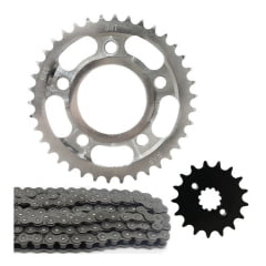 Kit Relação Cbx 250 Twister Coroa 38 Pinhão 17 Corrente Fina