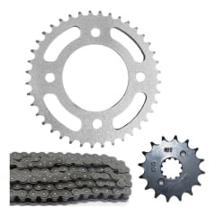 Kit Relação Cb Twister 2016 Coroa 40 Pinhão 16 Corrente Fina